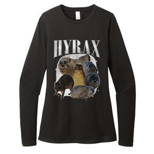 Funny Hyrax Oddly Specific Meme Animal For Family Gift Womens CVC Long Sleeve Shirt