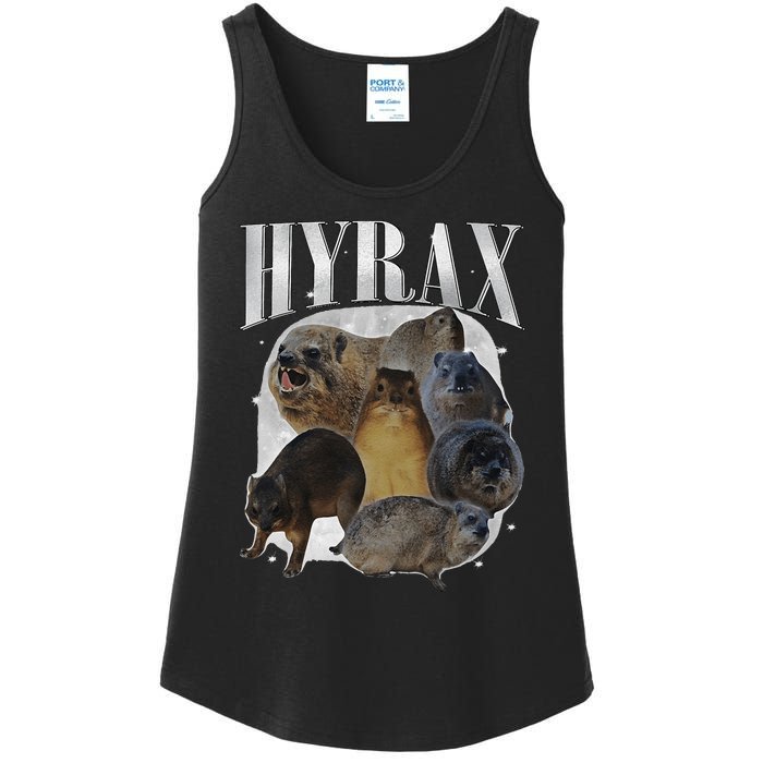 Funny Hyrax Oddly Specific Meme Animal For Family Gift Ladies Essential Tank