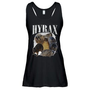 Funny Hyrax Oddly Specific Meme Animal For Family Gift Ladies Essential Flowy Tank