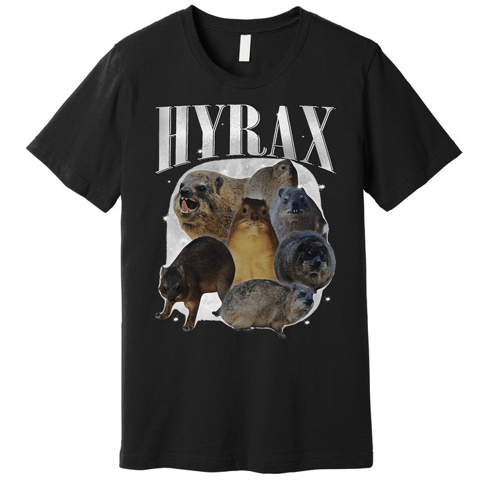 Funny Hyrax Oddly Specific Meme Animal For Family Gift Premium T-Shirt