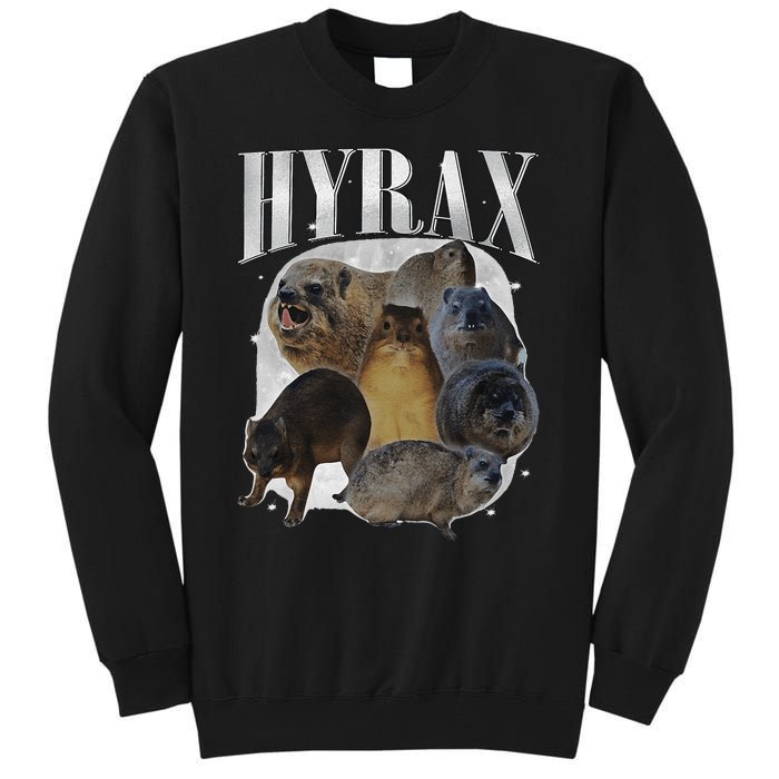 Funny Hyrax Oddly Specific Meme Animal For Family Gift Tall Sweatshirt