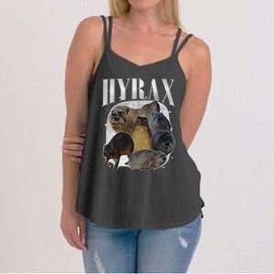 Funny Hyrax Oddly Specific Meme Animal For Family Gift Women's Strappy Tank