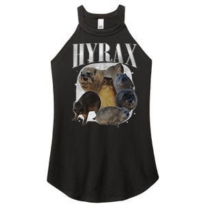 Funny Hyrax Oddly Specific Meme Animal For Family Gift Women's Perfect Tri Rocker Tank