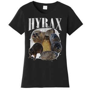 Funny Hyrax Oddly Specific Meme Animal For Family Gift Women's T-Shirt