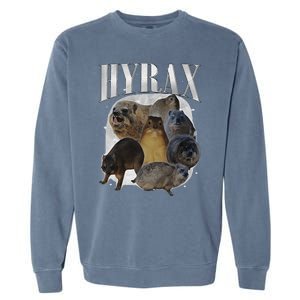 Funny Hyrax Oddly Specific Meme Animal For Family Gift Garment-Dyed Sweatshirt