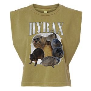 Funny Hyrax Oddly Specific Meme Animal For Family Gift Garment-Dyed Women's Muscle Tee