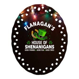 Flanagans House Of Shenanigans Ceramic Oval Ornament