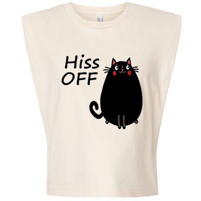 Funny Hiss Off Cat Lovers Quote Garment-Dyed Women's Muscle Tee