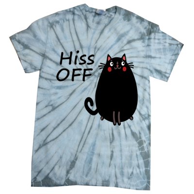 Funny Hiss Off Cat Lovers Quote Tie-Dye T-Shirt