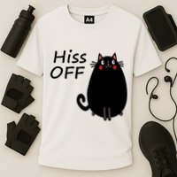 Funny Hiss Off Cat Lovers Quote Cooling Performance Crew T-Shirt