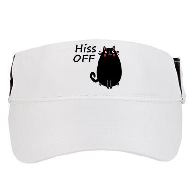Funny Hiss Off Cat Lovers Quote Adult Drive Performance Visor