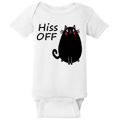Funny Hiss Off Cat Lovers Quote Baby Bodysuit