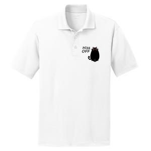 Funny Hiss Off Cat Lovers Quote PosiCharge RacerMesh Polo