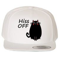 Funny Hiss Off Cat Lovers Quote Wool Snapback Cap
