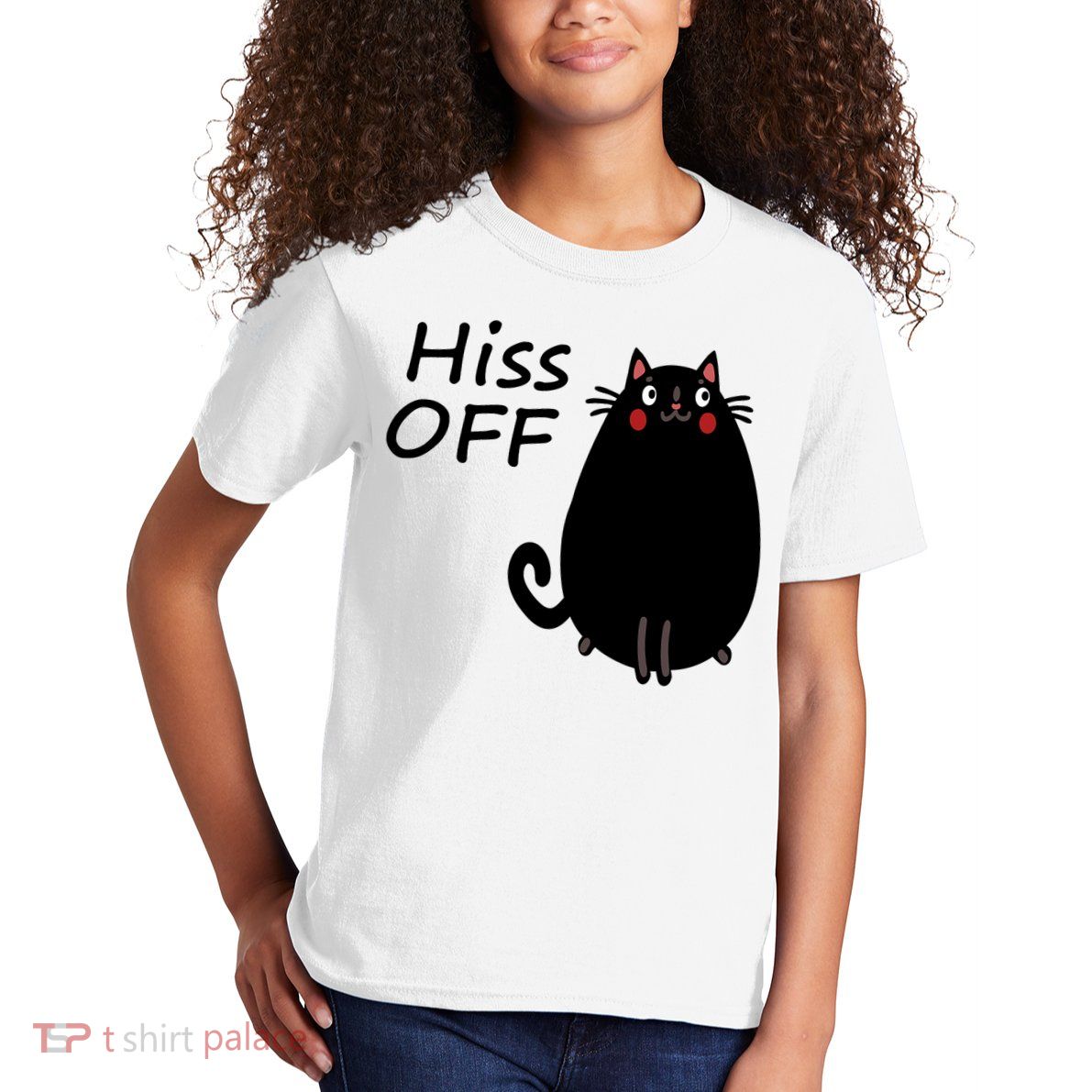 Funny Hiss Off Cat Lovers Quote Kids T-Shirt