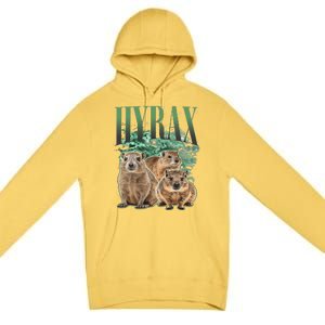 Funny Hyrax Oddly Specific Meme Animal For Family Premium Pullover Hoodie