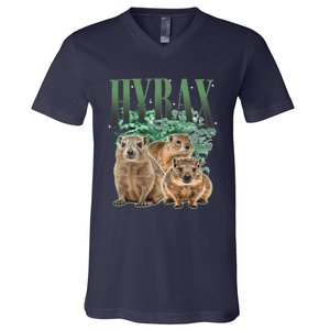 Funny Hyrax Oddly Specific Meme Animal For Family V-Neck T-Shirt