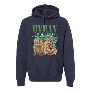 Funny Hyrax Oddly Specific Meme Animal For Family Premium Hoodie