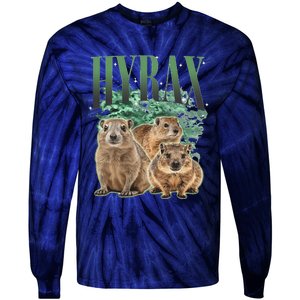 Funny Hyrax Oddly Specific Meme Animal For Family Tie-Dye Long Sleeve Shirt