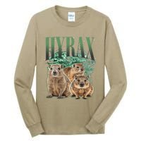 Funny Hyrax Oddly Specific Meme Animal For Family Tall Long Sleeve T-Shirt