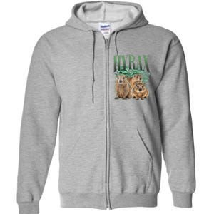 Funny Hyrax Oddly Specific Meme Animal For Family Full Zip Hoodie