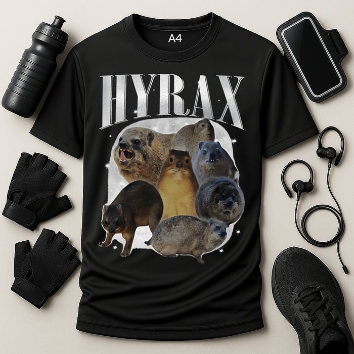 Funny Hyrax Oddly Specific Meme Animal For Family Cooling Performance Crew T-Shirt