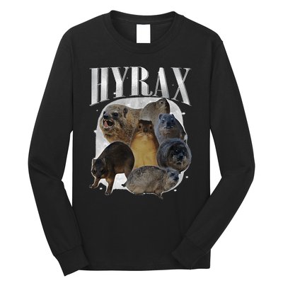 Funny Hyrax Oddly Specific Meme Animal For Family Long Sleeve Shirt