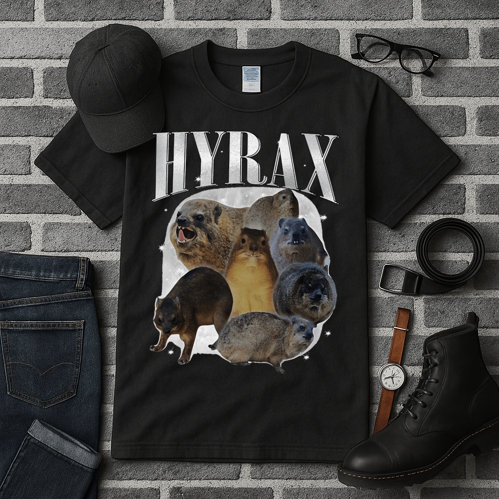 Funny Hyrax Oddly Specific Meme Animal For Family Tall T-Shirt