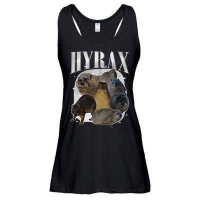 Funny Hyrax Oddly Specific Meme Animal For Family Ladies Essential Flowy Tank