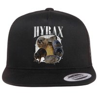 Funny Hyrax Oddly Specific Meme Animal For Family Flat Bill Trucker Hat