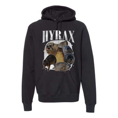 Funny Hyrax Oddly Specific Meme Animal For Family Premium Hoodie