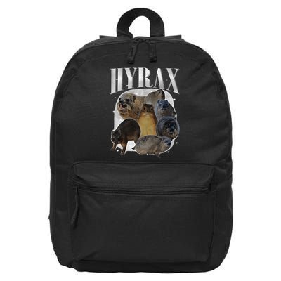 Funny Hyrax Oddly Specific Meme Animal For Family 16 in Basic Backpack