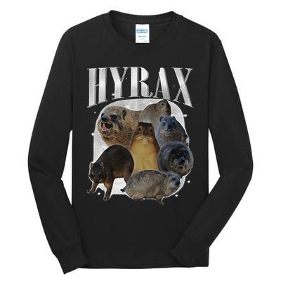 Funny Hyrax Oddly Specific Meme Animal For Family Tall Long Sleeve T-Shirt