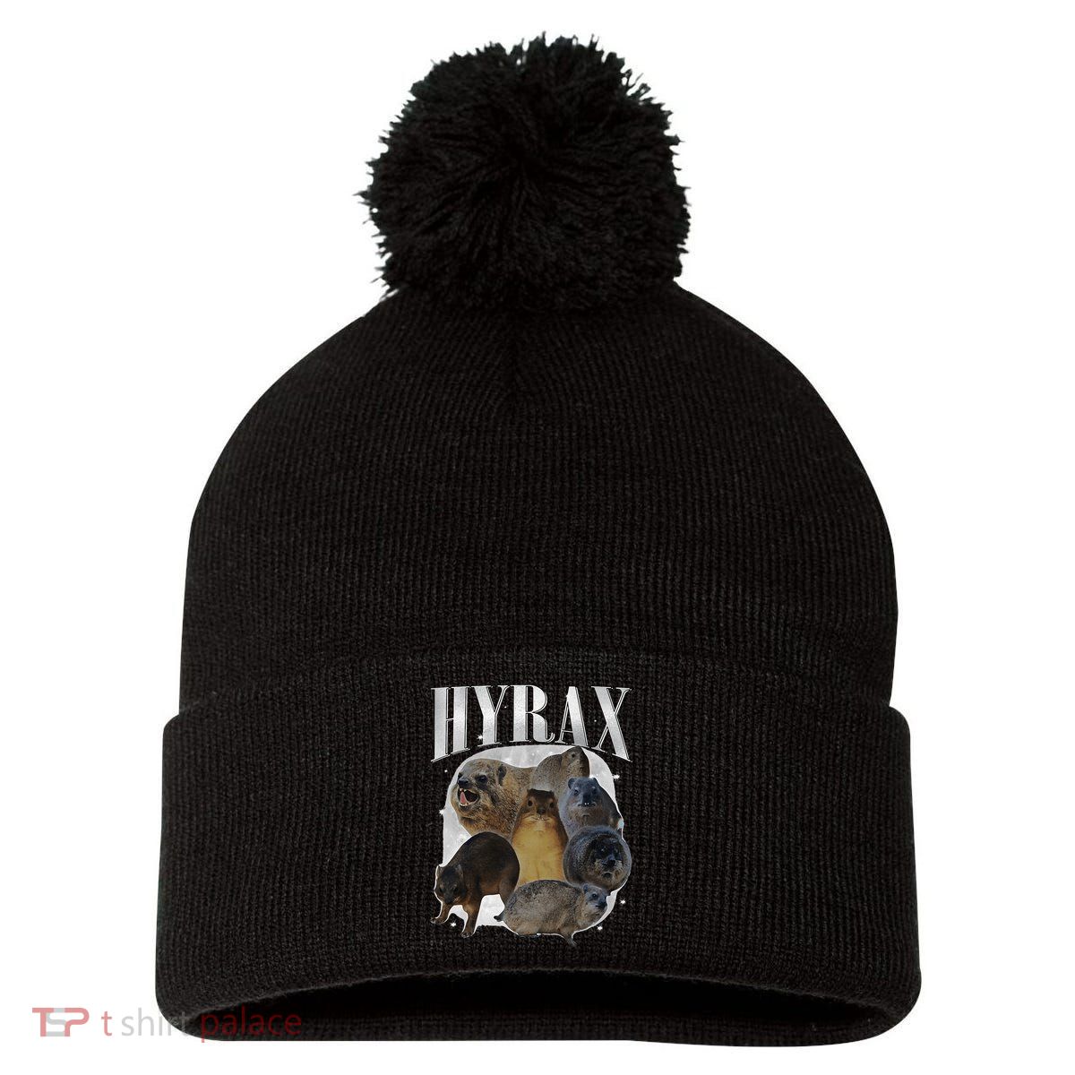 Funny Hyrax Oddly Specific Meme Animal For Family Pom Pom 12in Knit Beanie
