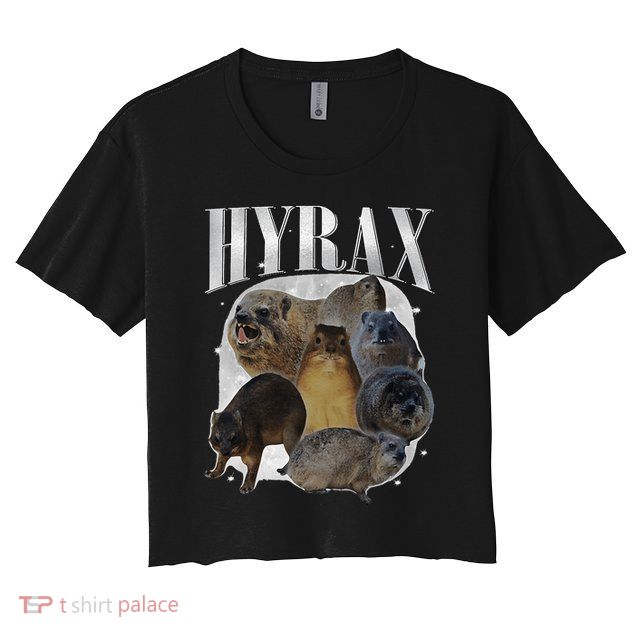 Funny Hyrax Oddly Specific Meme Animal For Family Crop Top