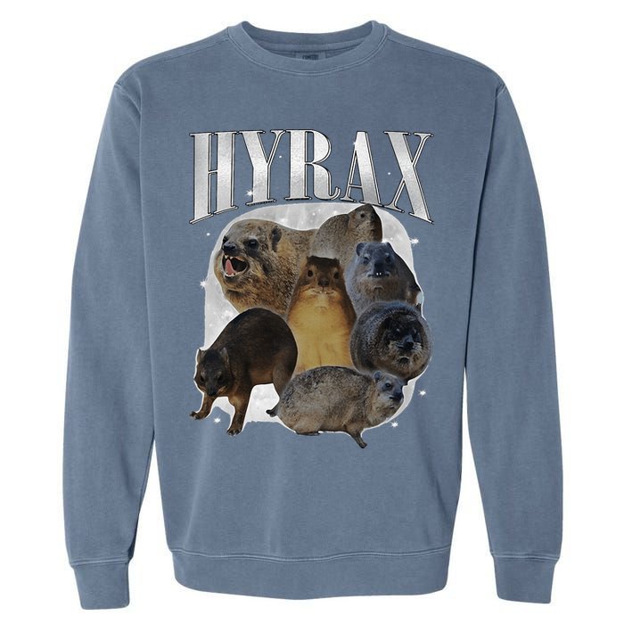 Funny Hyrax Oddly Specific Meme Animal For Family Garment-Dyed Sweatshirt
