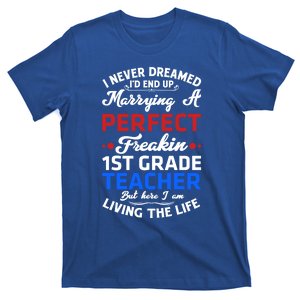 Funny Husband Of The 1St Grade Teacher Gift T-Shirt