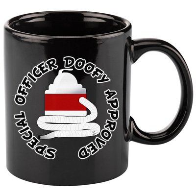 Funny Halloween Officer Doofy Costume Halloween Gift 11oz C Handle Ceramic Mug