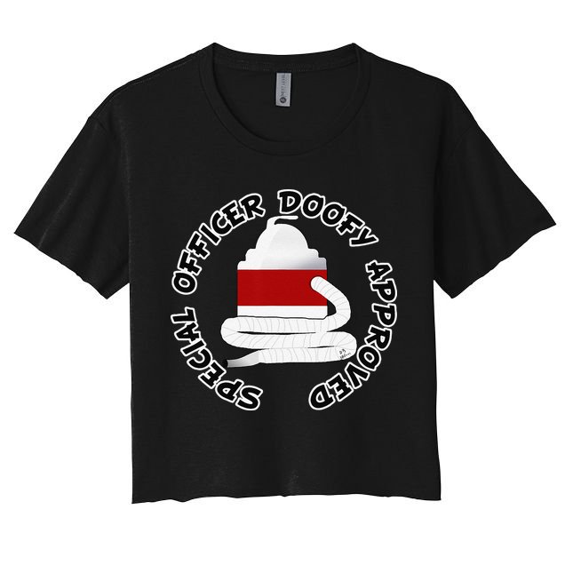 Funny Halloween Officer Doofy Costume Halloween Gift Crop Top