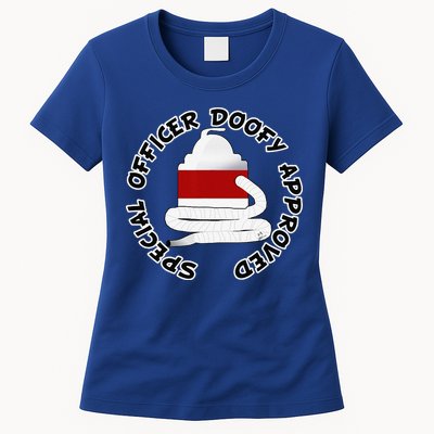 Funny Halloween Officer Doofy Costume Halloween Gift Womens T-Shirt
