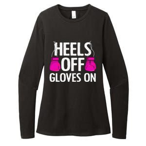 Funny Heels Off Gloves On Art For Women Kickboxing Lover Womens CVC Long Sleeve Shirt