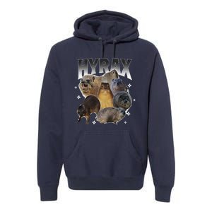 Funny Hyrax Oddly Specific Meme Animal For Family Premium Hoodie