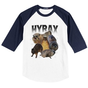 Funny Hyrax Oddly Specific Meme Animal For Family Baseball Sleeve Shirt