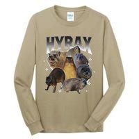 Funny Hyrax Oddly Specific Meme Animal For Family Tall Long Sleeve T-Shirt