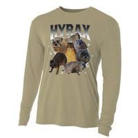 Funny Hyrax Oddly Specific Meme Animal For Family Cooling Performance Long Sleeve Crew