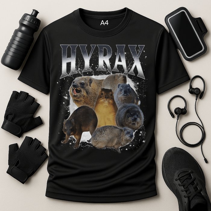 Funny Hyrax Oddly Specific Meme Animal Cooling Performance Crew T-Shirt