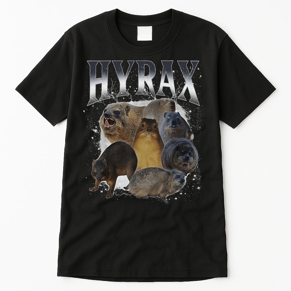 Funny Hyrax Oddly Specific Meme Animal Tall T-Shirt