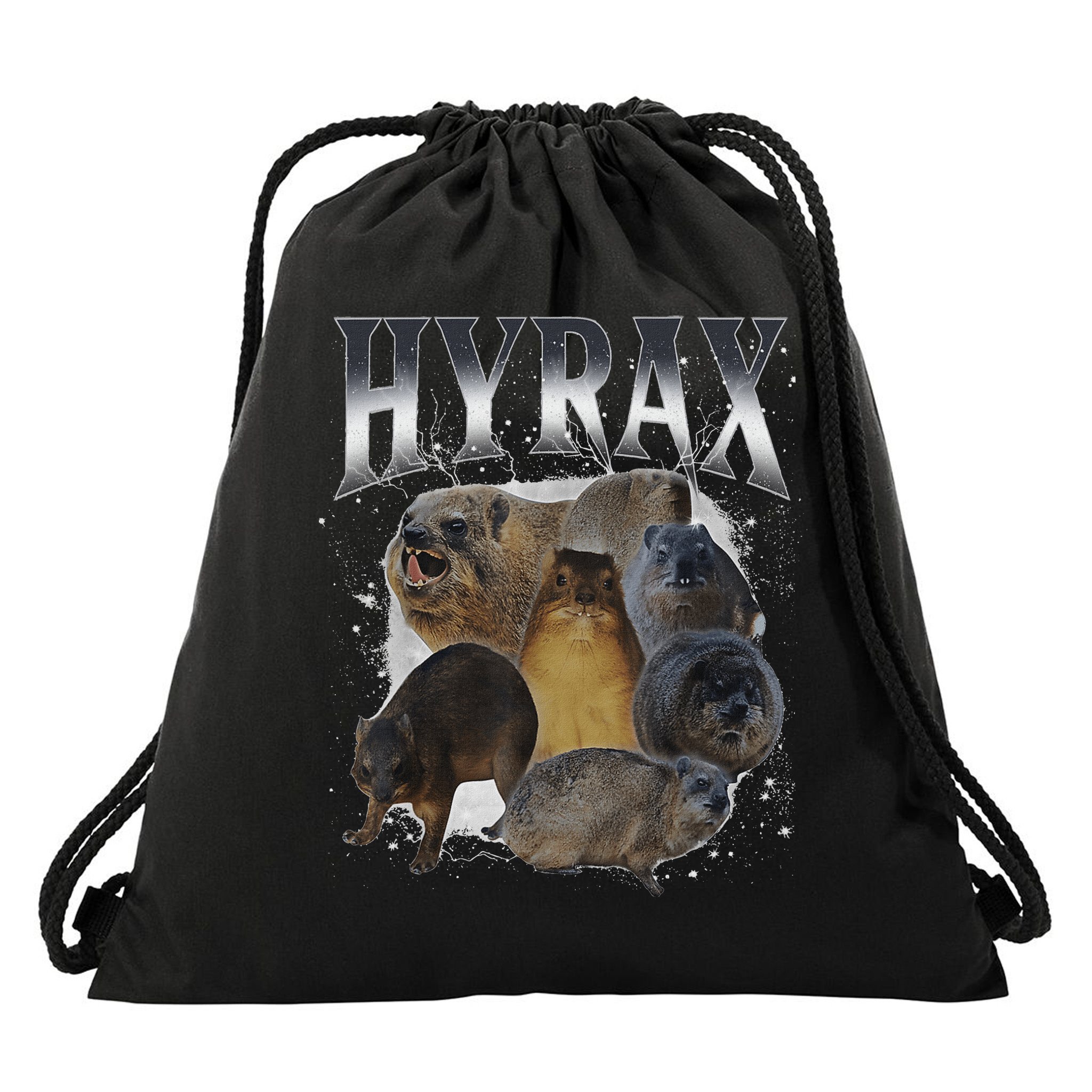 Funny Hyrax Oddly Specific Meme Animal Drawstring Bag