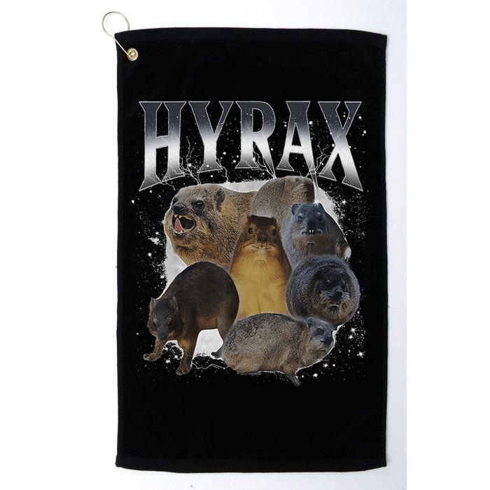 Funny Hyrax Oddly Specific Meme Animal Golf Towel