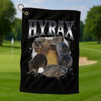 Funny Hyrax Oddly Specific Meme Animal Golf Towel